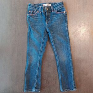 Levis 711 Skinny Jeans Girls 4 Reg 3-4 Yrs Thick Stitching Flap Pocket Western